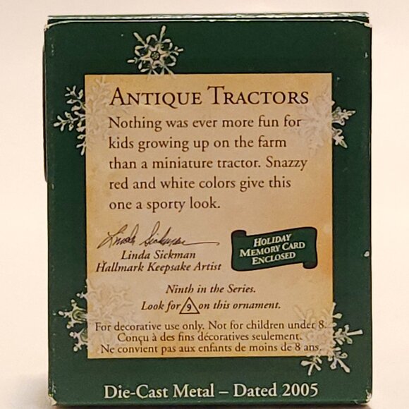 RETRO Hallmark Keepsake Antique Tractors Miniature Collector's Series 2005 - Picture 8 of 11
